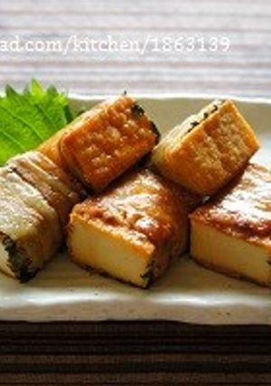 さっぱり照り焼き☆厚揚げと大葉の豚肉巻-レシピのメイン写真