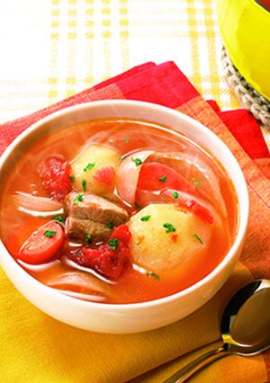 ナイスリメイク！とんじゃがトマトスープ-レシピのメイン写真