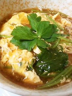 卵と三つ葉の簡単トロトロあんかけうどん-レシピのメイン写真