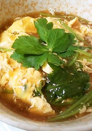 卵と三つ葉の簡単トロトロあんかけうどん-レシピのメイン写真