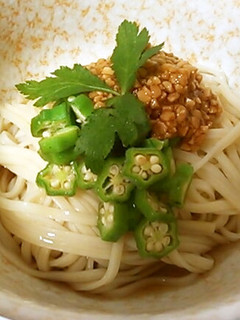 オクラと納豆の冷やしネバネバうどん-レシピのメイン写真