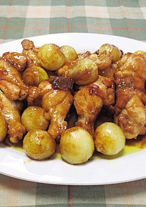 鶏と小玉ねぎのカレー煮*中華風-レシピのメイン写真