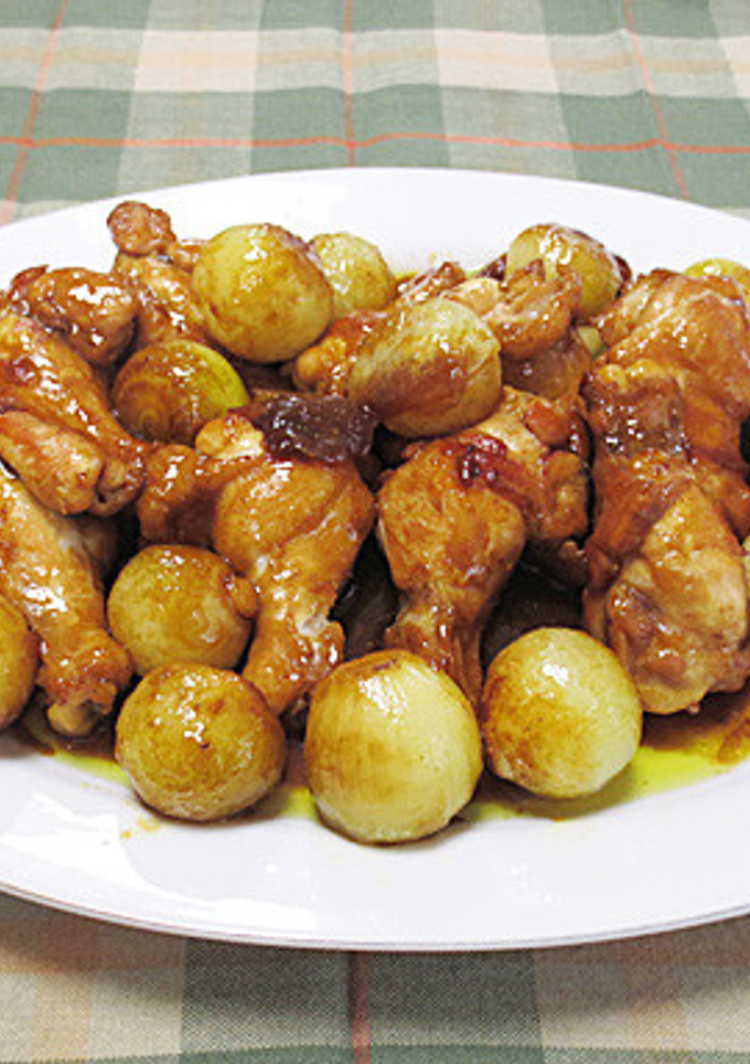 鶏と小玉ねぎのカレー煮＊中華風-レシピのメイン写真
