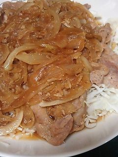 昔のしょうが焼き つゆだく玉ねぎたっぷり-レシピのメイン写真
