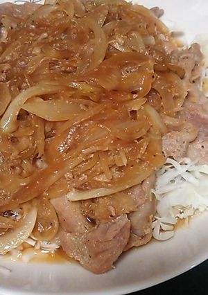 昔のしょうが焼き　つゆだく玉ねぎたっぷり-レシピのメイン写真