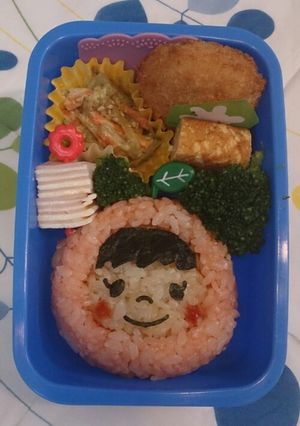 キャラ弁☆リンゴの女の子-レシピのメイン写真