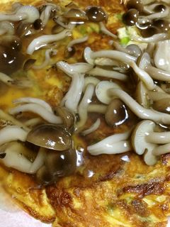 キャベツオムレツ☆和風きのこあんかけ-レシピのメイン写真