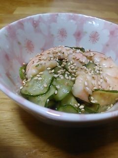 えびときゅうりの中華酢の物-レシピのメイン写真