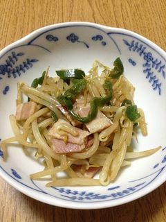 お弁当に☆ベーコンともやしの炒め物-レシピのメイン写真