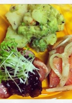 スモークサーモンと玉ねぎのバジルソース-レシピのメイン写真