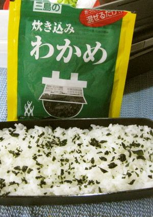 【弁当飯】混ぜ込みワカメ☆かけるだけ-レシピのメイン写真