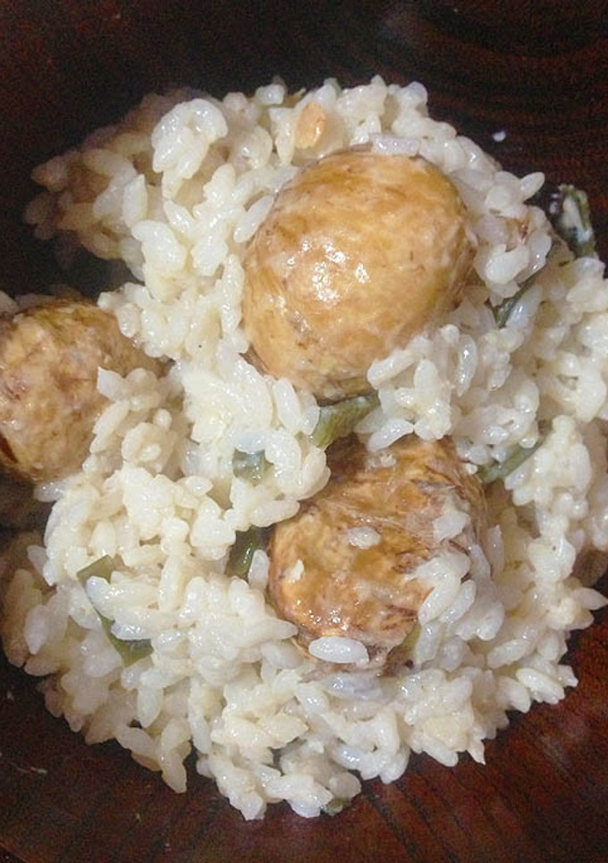 栗ご飯渋皮つきで昆布炊き-レシピのメイン写真