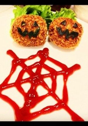 ハロウィン かぼちゃコロッケ-レシピのメイン写真