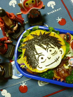キャラ弁 ワンピース ルフィ-レシピのメイン写真