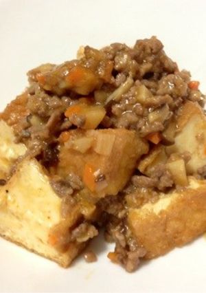 厚揚げが絶品！ジャージャー豆腐☆-レシピのメイン写真