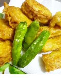 レンコンのひき肉はさみ揚げ・カレー味-レシピのメイン写真