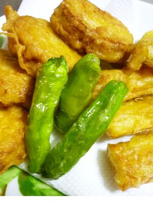 レンコンのひき肉はさみ揚げ・カレー味-レシピのメイン写真