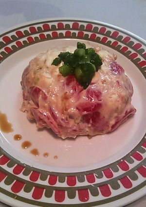 クリームチーズとトマトでおつまみ冷奴-レシピのメイン写真