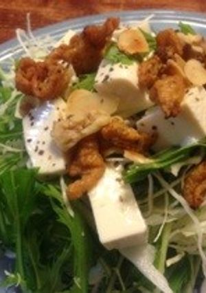 捨てないで！鶏の皮〜カリカリサラダ♥-レシピのメイン写真