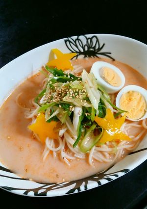 海老殻で濃厚！ポタージュ素麺-レシピのメイン写真