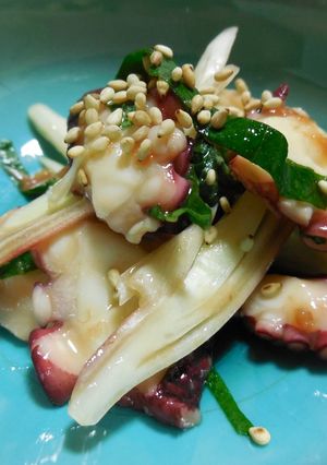 たこのガーリック梅肉和え　どすぇ-レシピのメイン写真