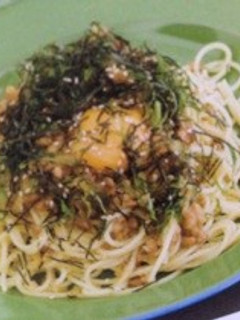 ふわとろ納豆パスタ-レシピのメイン写真