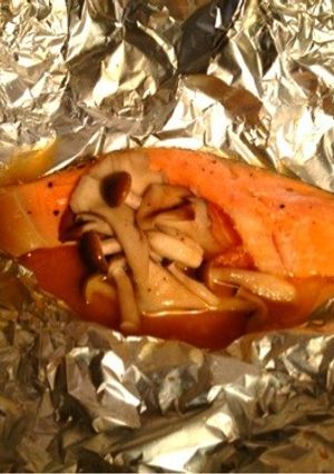 鮭の味噌バターホイル焼き-レシピのメイン写真