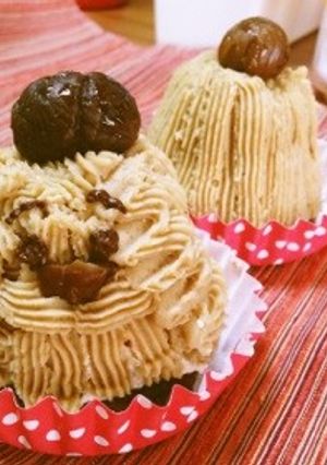 ♡剥き栗で簡単モンブラン♡-レシピのメイン写真