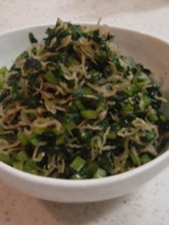 大根の葉とちりめんじゃこの炒め物-レシピのメイン写真