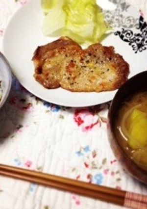 【簡単】豚ロースの味噌マヨ焼き-レシピのメイン写真