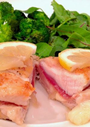生ハムとチーズのスタッフドチキン-レシピのメイン写真