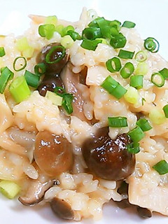 ご飯で作るきのこリゾット~ 付け合せにも-レシピのメイン写真