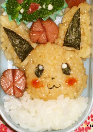 キャラ弁♪ポケモンのイーブイご飯-レシピのメイン写真