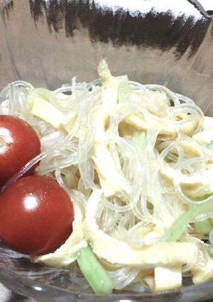 冷やし中華のタレで春雨サラダ-レシピのメイン写真