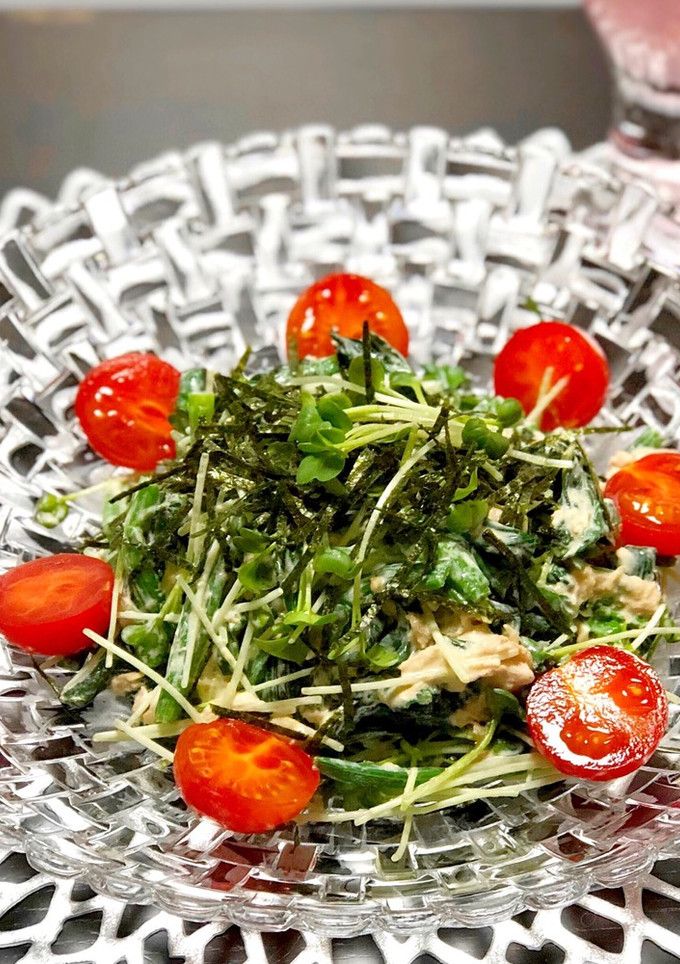 ほうれん草とカイワレのツナサラダ♪-レシピのメイン写真
