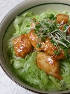 レタスたっぷりカジキ丼-レシピのメイン写真