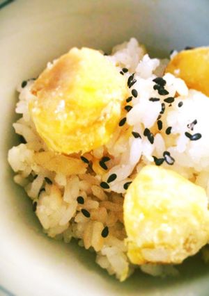 栗おこわ（多層構造鍋使用）-レシピのメイン写真