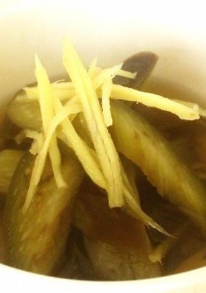 茄子の生姜煮　冷たくしてどうぞ-レシピのメイン写真