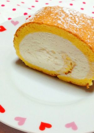 しっとりふわ♡ロールケーキ-レシピのメイン写真