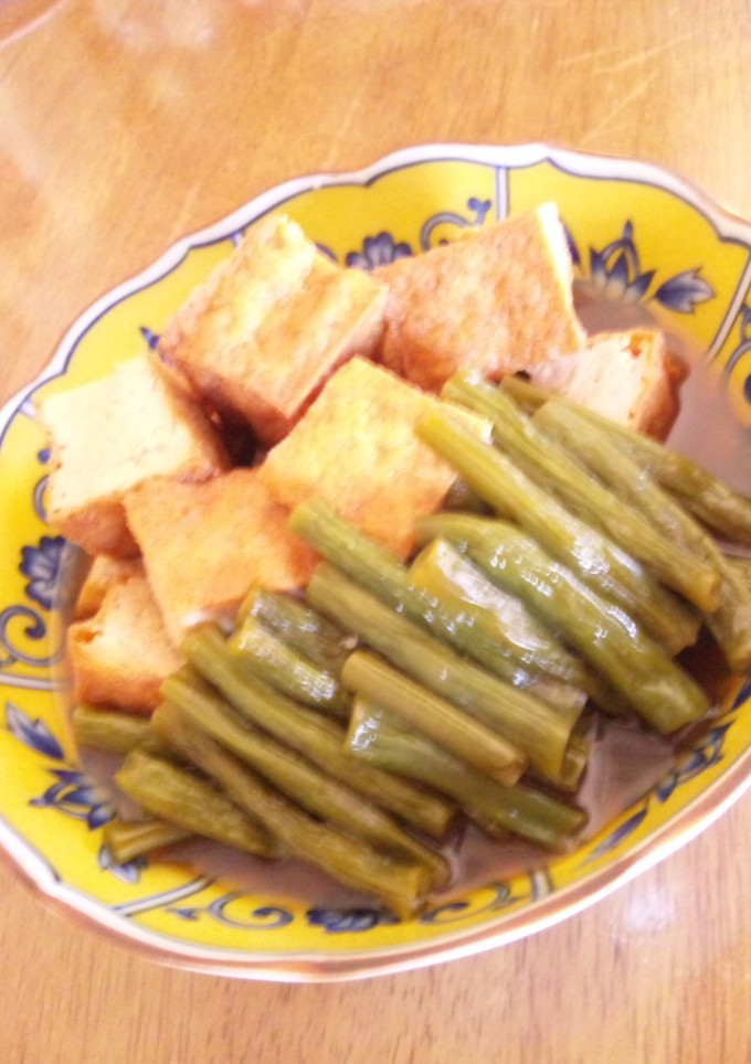 厚揚げといんげんの煮物♪-レシピのメイン写真