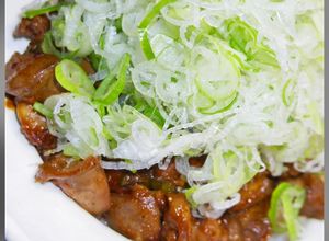 亀戸の味純レバ丼！鶏レバーの甘辛炒め-レシピのメイン写真