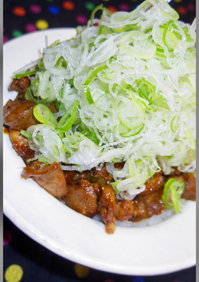 亀戸の味純レバ丼！鶏レバーの甘辛炒め-レシピのメイン写真