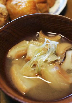 みょうがと麩のお味噌汁-レシピのメイン写真