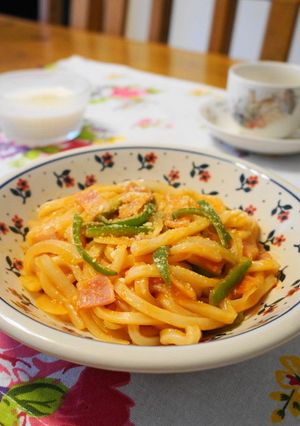 *ランチに*うどんのナポリタン*-レシピのメイン写真