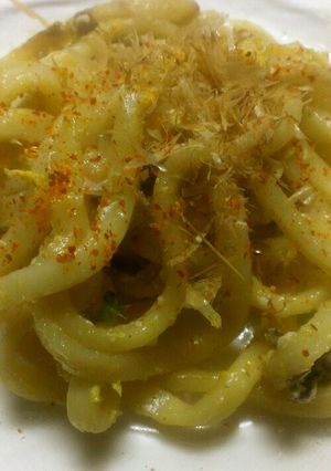 釜玉風ほっこり焼きうどん-レシピのメイン写真