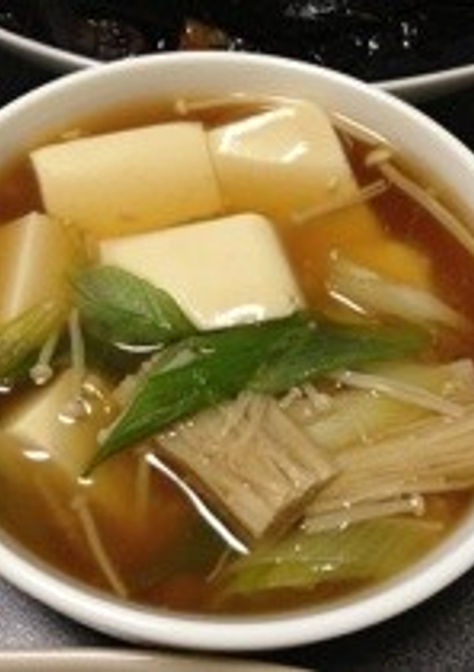 ネギとエノキのあんかけ豆腐-レシピのメイン写真