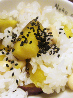 大豆とさつまいものごはん-レシピのメイン写真