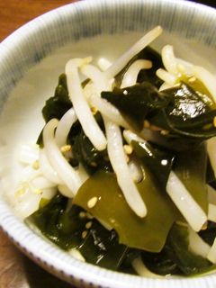 安い★わかめともやしの酢の物-レシピのメイン写真