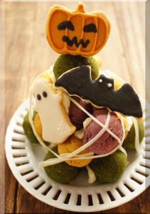 * ハロウィン♥ ポンデケージョタワー♬-レシピのメイン写真