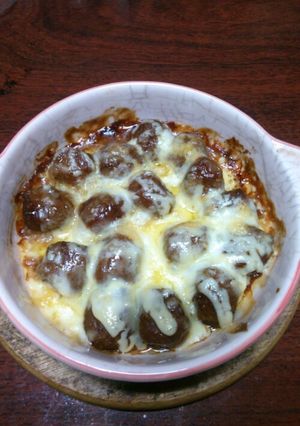 ミートボールのチーズ焼き-レシピのメイン写真